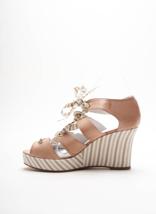 Sandale/Pantofi decupați bej DÉNOUÉE femeie