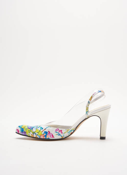 Sandale/Pantofi decupați alb AZUREE femeie