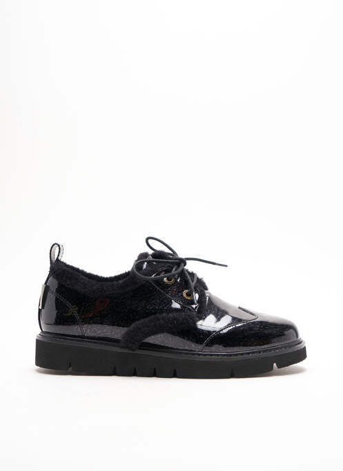 Derby-uri țesătură lăcuită toc plat până la 3 cm negru ARMISTICE femme