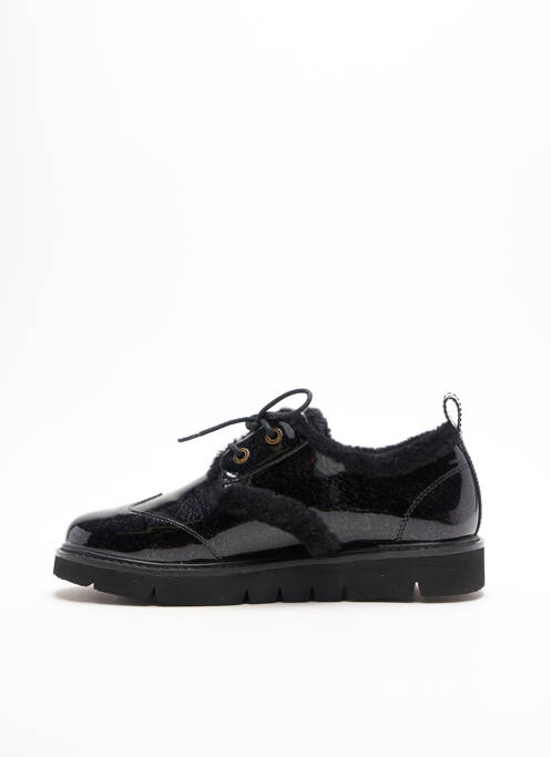 Derby-uri țesătură lăcuită toc plat până la 3 cm negru ARMISTICE femme