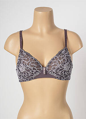 Sutien fără armatură top triunghiuri gri WACOAL femme