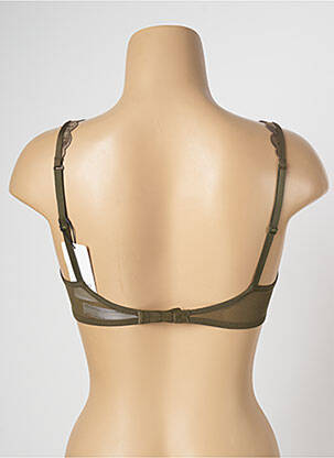 Sutien efect material satinat sutien balconet cu decolteu înalt verde MARIE JO femeie