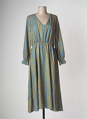 Rochie midi mâneci lungi mâneci lungi verde L'ANNEXE DES FILLES femeie