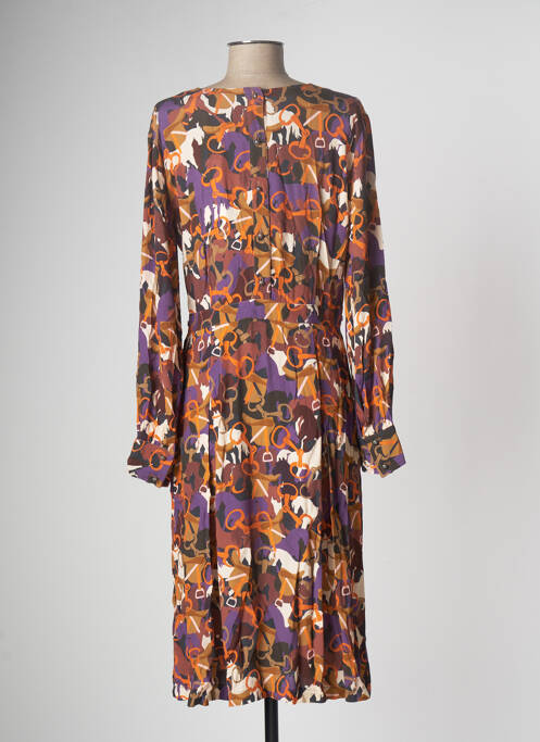 Rochie midi portocaliu LA PETITE FRANCAISE femeie