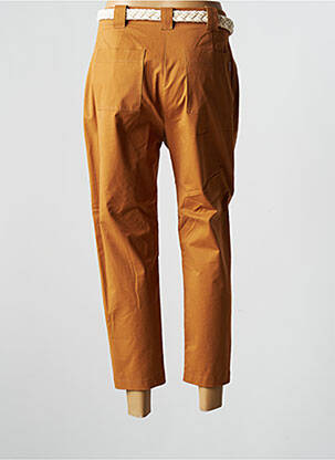 Pantalon 7/8 talie înaltă talie înaltă maro LA PETITE FRANCAISE femeie