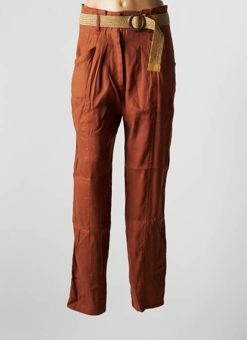 Pantalon drept maro LA PETITE FRANCAISE femeie