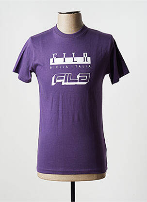 Tricou elasticitate mâneci scurte violet FILA bărbat