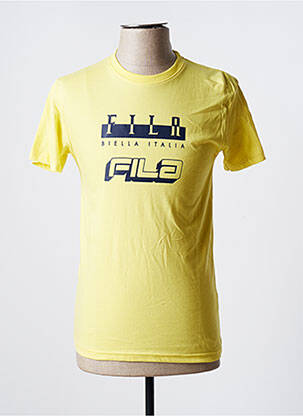 Tricou elasticitate mâneci scurte galben FILA bărbat