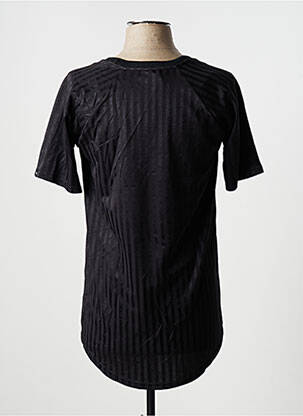 Tricou serigrafie mâneci scurte negru DEFEND femeie