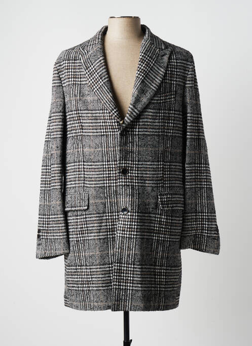 Palton lung negru DAN JOHN bărbat