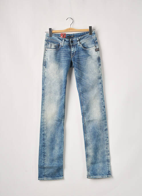 Blugi cu croială dreaptă broderie cu nituri talie joasă albastru G STAR femme