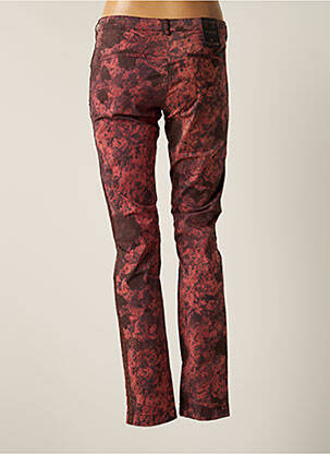 Pantalon chino broderie galoni laterali mărime normală roșu MAISON SCOTCH femeie