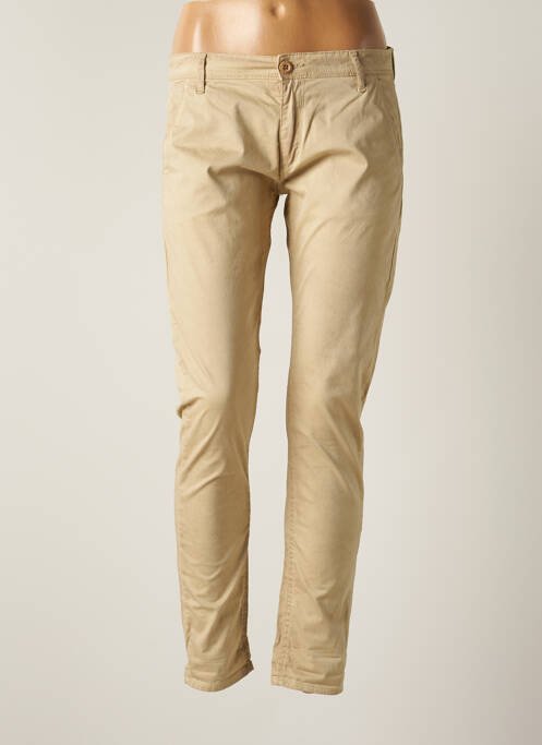 Pantalon chino bej LE TEMPS DES CERISES femeie