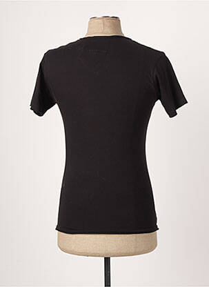 Tricou croială cambrată mâneci scurte negru ELEVEN PARIS bărbat