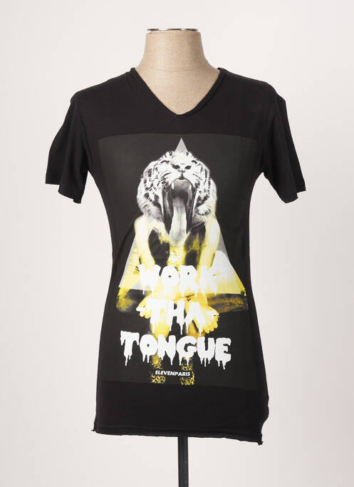 Tricou negru ELEVEN PARIS bărbat