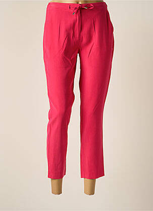 Pantalon 7/8 talie elastică mărime normală roz JULIE GUERLANDE femme