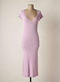 Rochie lungă mâneci scurte mâneci scurte violet GUESS femme