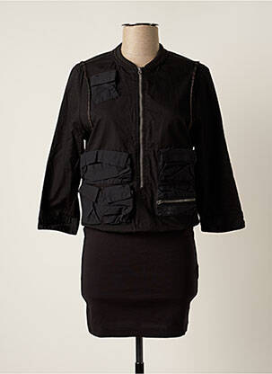 Cardigan petrecut mâneci 3/4 negru G STAR femeie