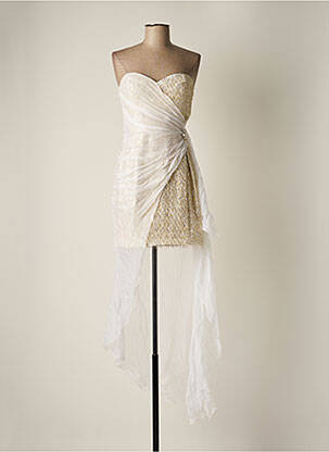 Rochie scurtă alb AZZARO femeie