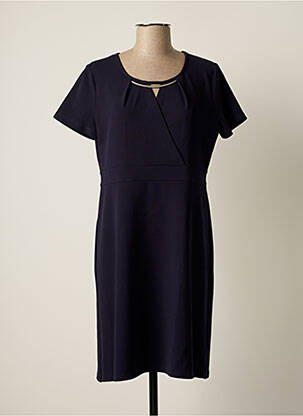Rochie midi mâneci scurte mâneci scurte albastru PAUSE CAFE femeie
