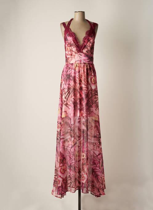 Rochie lungă roz GUESS femeie