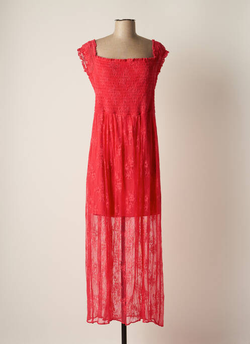 Rochie lungă roz GUESS femeie