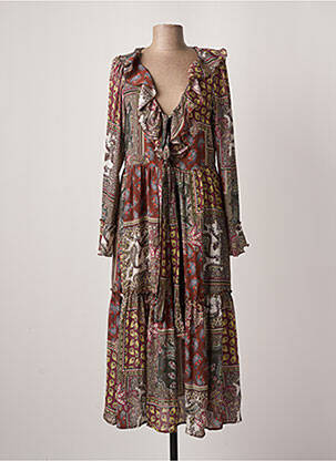 Rochie midi maro SALSA femeie