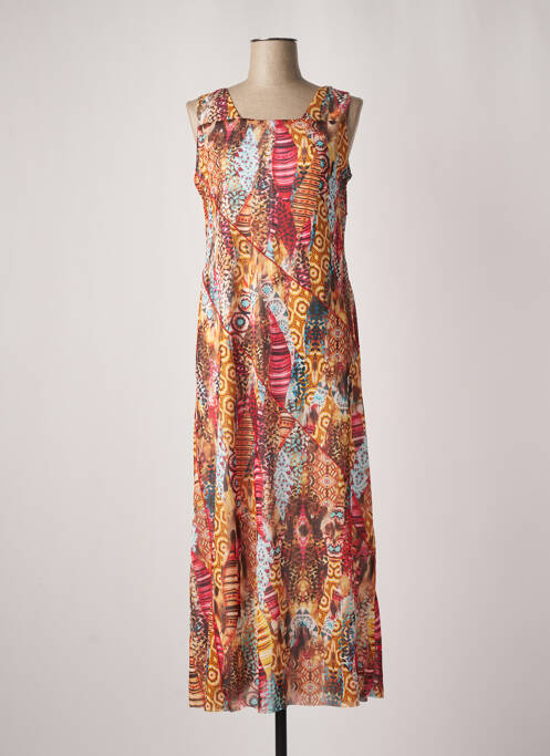 Rochie lungă portocaliu PAUSE CAFE femeie