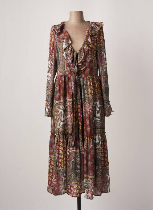 Rochie midi maro SALSA femeie