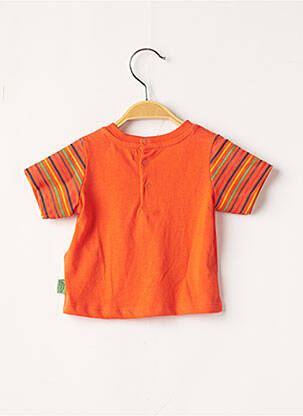 Tricou elasticitate mâneci scurte portocalie DU PAREIL AU MÊME băiat