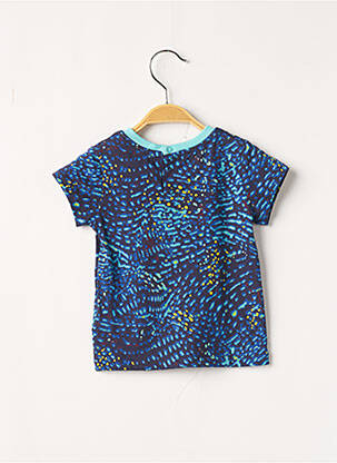 Tricou elasticitate mâneci scurte albastru DU PAREIL AU MÊME băiat