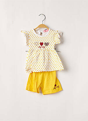 Set șort galben NAF NAF fată