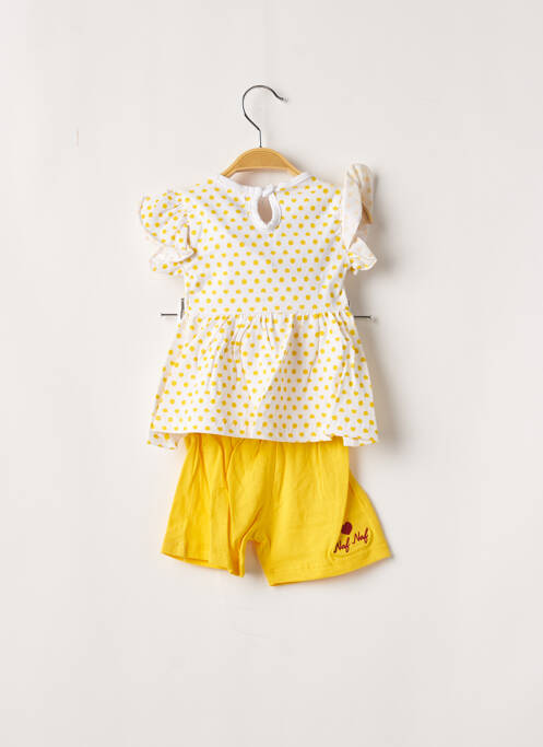 Set șort galben NAF NAF fată