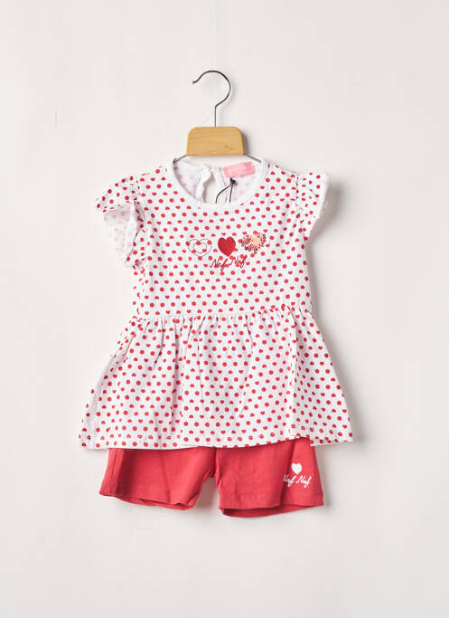 Set șort roșu NAF NAF fată