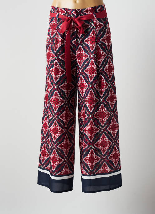 Pantalon larg roșu PAUSE CAFE femeie