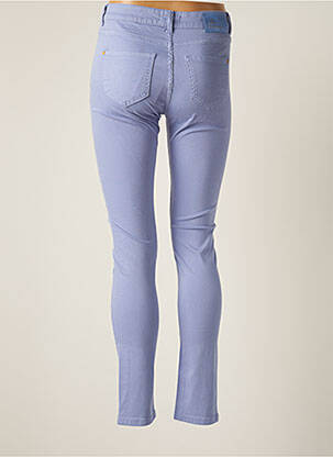 Pantalon slim țesătură poplin mărime normală violet LE PETIT BAIGNEUR femeie