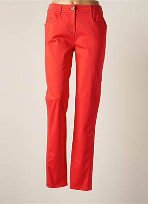 Pantalon slim roșu PAUSE CAFE femeie