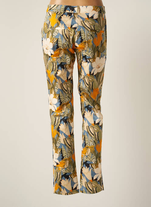 Pantalon chino țesătură poplin mărime normală verde LE PETIT BAIGNEUR femme