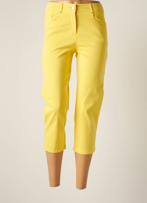 Pantalon trei sferturi galben PAUSE CAFE femeie