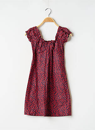 Rochie scurtă mâneci scurte mâneci scurte albastru LAAGAM femeie