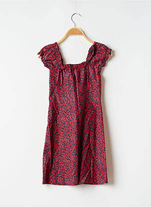 Rochie scurtă mâneci scurte mâneci scurte albastru LAAGAM femeie