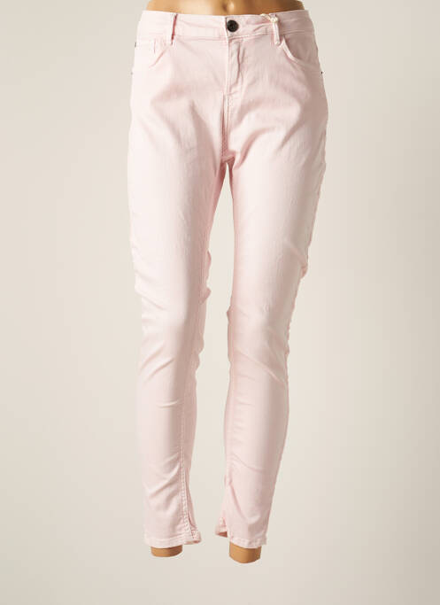 Blugi cu croială slim roz GARCIA femeie