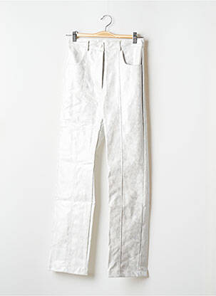 Pantalon drept talie cu cleme talie înaltă gri LAAGAM femeie
