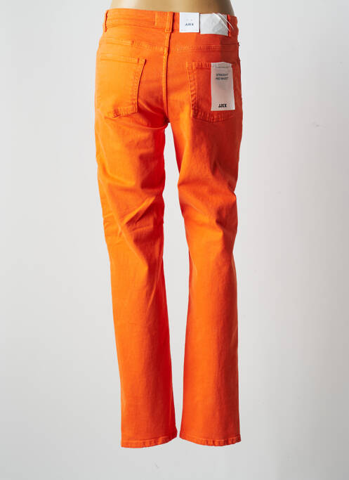 Blugi cu croială dreaptă portocaliu JJXX femeie