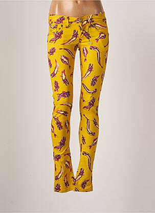 Pantalon slim galben G STAR femeie