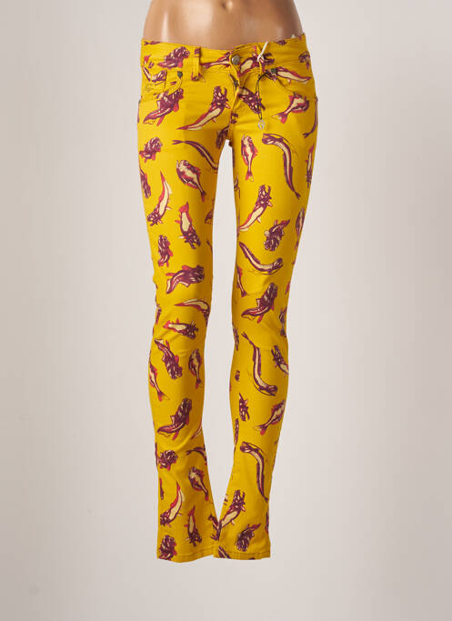 Pantalon slim galben G STAR femeie