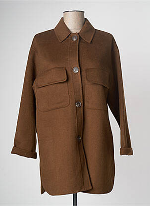 Palton scurt maro YERSE femeie