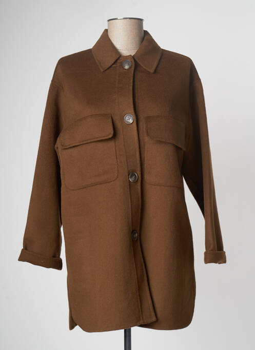 Palton scurt maro YERSE femeie