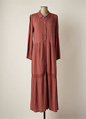 Rochie lungă maro INDI & COLD femeie