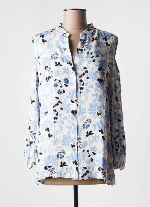 Cămașă imprimeu floral mâneci lungi albastru TERRE DE FÉES femme